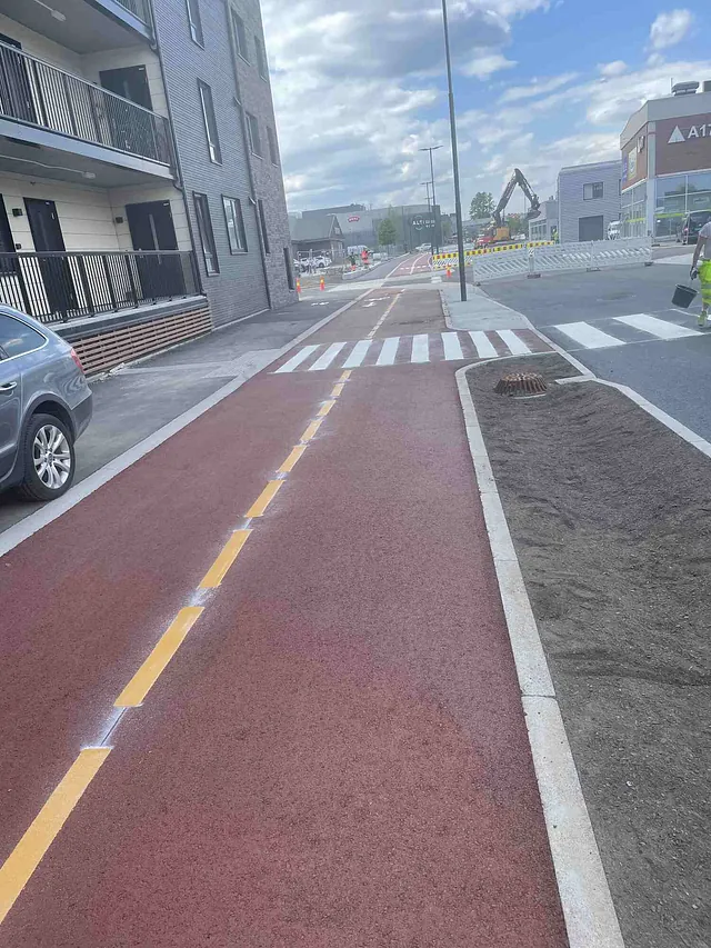Sundland Drammen Ny vei og GS vei