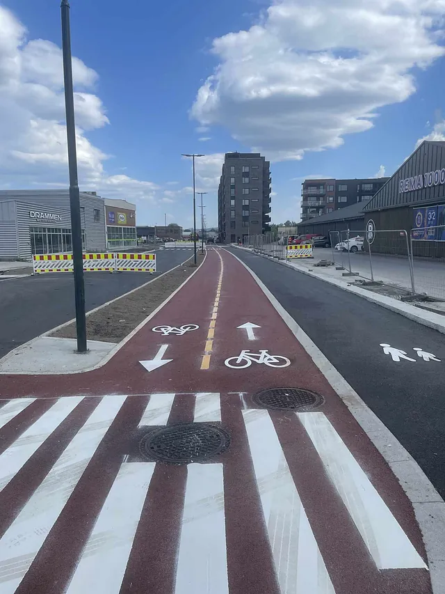 Sundland Drammen Ny vei og GS vei